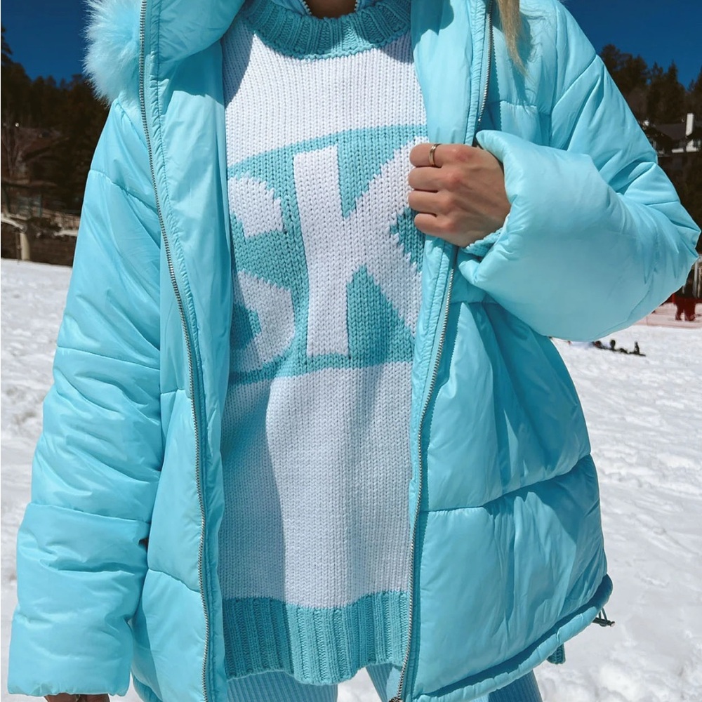 Light Blue Puffer Jacket